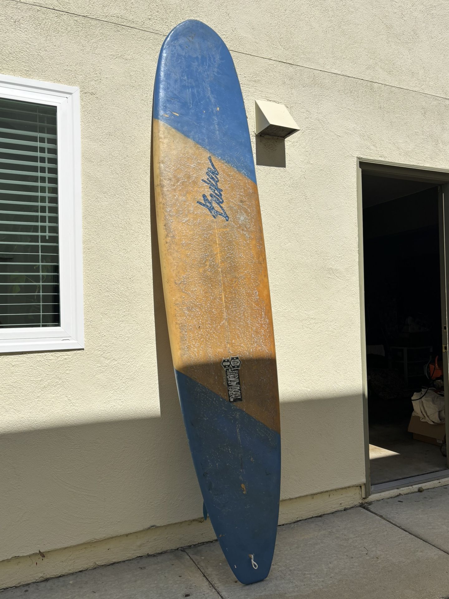 Becker Longboard Surfboard With Wall Mounts