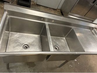 2 compartment sink