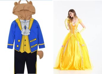 👑✨ MOMMY & ME BEAUTY & THE BEAST COSTUMES – $60 ✨👑