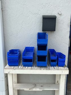 Small Blue Bins