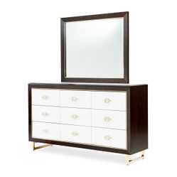 Belmont Place Espresso Dresser with Mirror