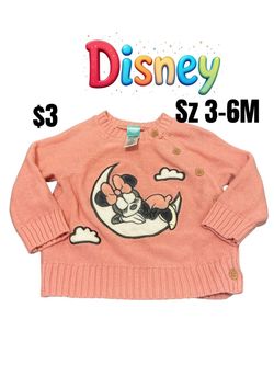 Disney Minnie Mouse Baby Knit Sweater 3-6M excellent condition ❤️❤️M20 091126