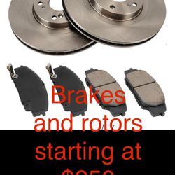 Brakes And Rotors 