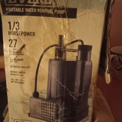 Water Removal Pump