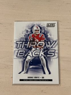 Score Drake Maye Football Card