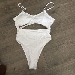 White One Piece Swimsuit 