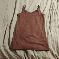 M Brown Tank Top