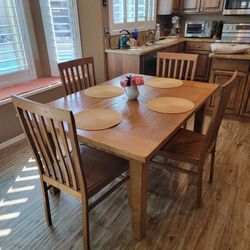 Beautiful Rustic Solid Wood Kitchen Table