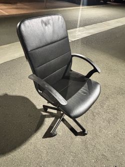 Black Faux Leather Executive Chair