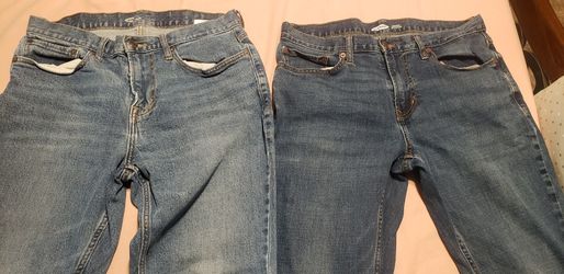 4 PANTALONES, 2 OLD NAVY 32/32, 1 ART OF POSSIBLE 32/32, 1  BANANA REPUBLIC 33/30