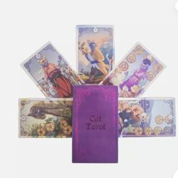 purple Chardonnay cat Tarot new board game