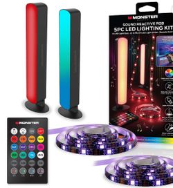Monster 5PC Sound Reactive RGB LED Lighting Kit