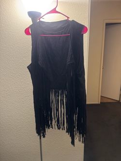Ladies fringe vest