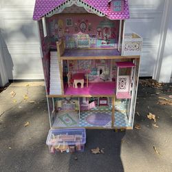 48” Kidscraft Dollhouse With Furniture - No Dolls 