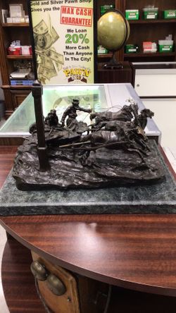 “The Milepost” Russian Bronze Statuette