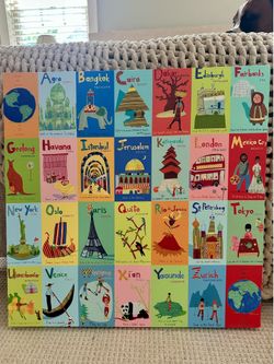 World cities wall art