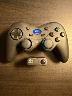 Official PlayStation 2 PS2 Logitech Wireless Cordless Action Controller with Dongle