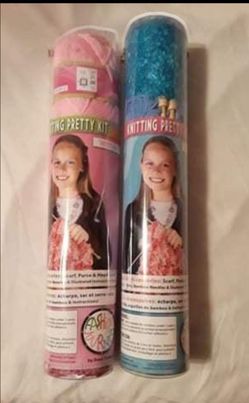 NEW lot of 2 knitting kits for beginners $10 FIRM for both!