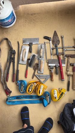Mixed Lot of Hand Tools and Ratchet Straps