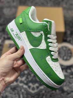 L.ouis Vuitton x Nike Air Force 1'07 LV8 Low GreenWhiteLV Monogram