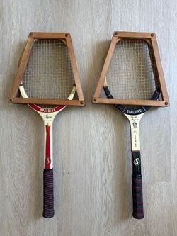 Vintage Spalding Wooden Tennis Rackets