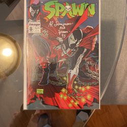 Al Simmons Autographed Spawn #8 Comic