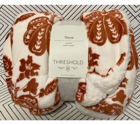 Threshold Reversible Throw Blanket Brown White 50 x 60 Cozy Home Decor