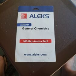 ALEKS 180 Day Access Card-General Chemistry