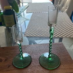 Dansk Crystal Candle Holders