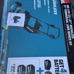Makita 21 in. 18V X2 (36V) LXT Lithium-Ion Cordless Walk Behind Self Propelled Lawn Mower Kit with 4 Batteries (5.0 Ah