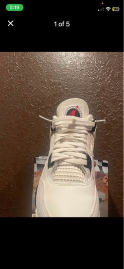 Air Jordan 4 White Sneakers