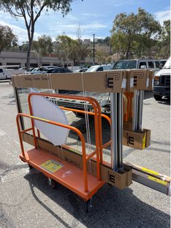 Heavy-duty commercial lumber/window cart.