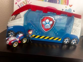 PAW PATROL LAUNCH AND RESCUE LARGE 23 INCH PATROLLER WITH RYDER AND MOTORBIKE
