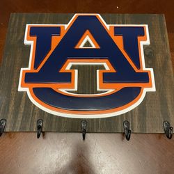 University of Auburn  Plaque with Key Hooks.  Solid And Measures 15 By 16.  $30 OBO 