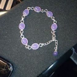 A Beautiful Amethyst 925 Bracelet $40