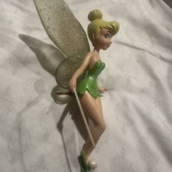 Disney Christmas Collection Tinkerbell Tree Topper Ceramic Glitter Wing Original