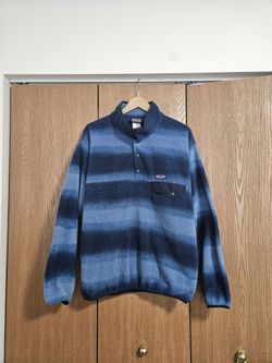 Patagonia Synchilla Snap-T Fleece Pullover Men's L Ombre Stripe