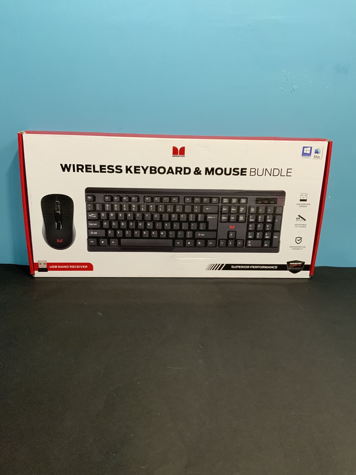 Monster Wireless Keyboard & Mouse Bundle 