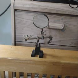 Vintage Complete Fourth Hand With Magnifying Glass