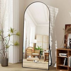 71"x30" Arch Full Length Mirror Oversized Floor Mirrors for Standing