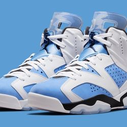 Jordan 6 Retro Unc White Carolina Blue 10’5