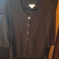Large Christopher & Banks 3/4 Cardigan