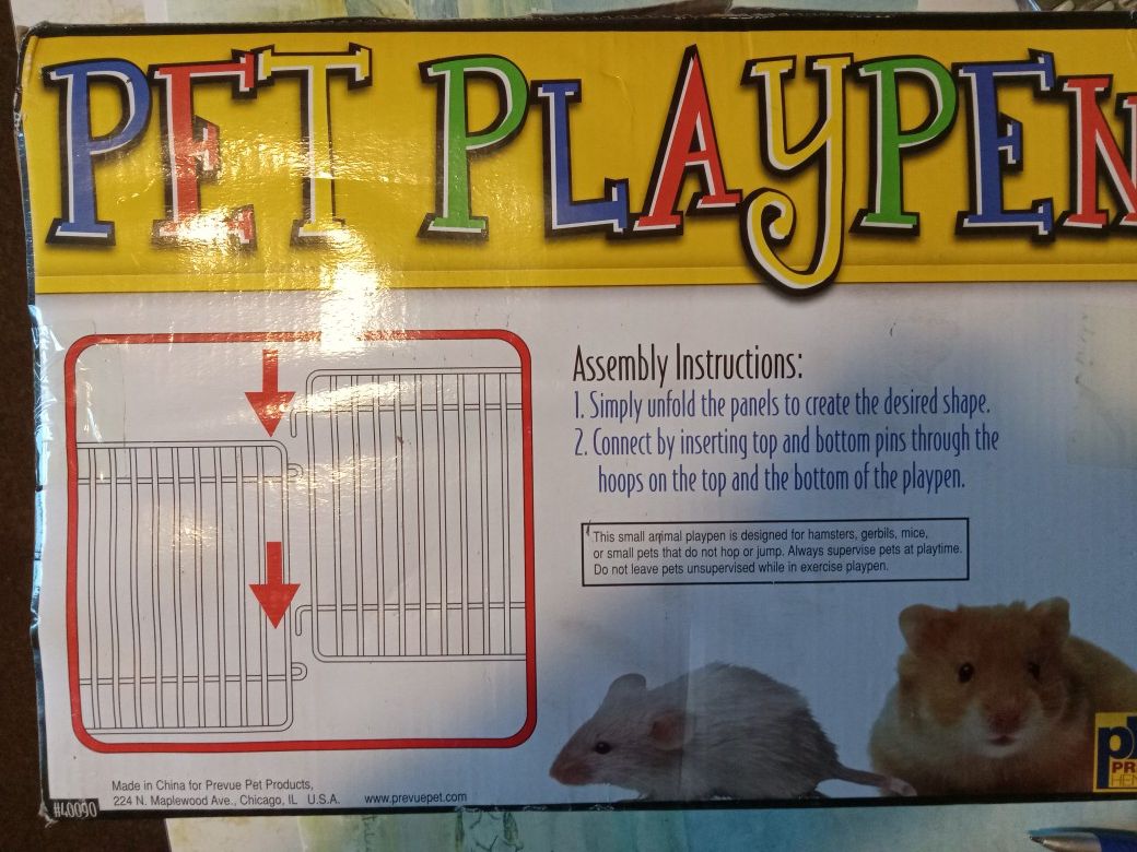 Small Animal Fenced Playpen