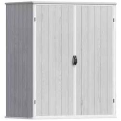 5 x 3 FT Plastic Outdoor Storage Shed, Resin Waterproof , White $150