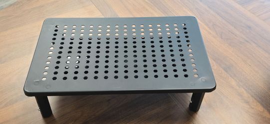 Black Metal Monitor Stand Riser