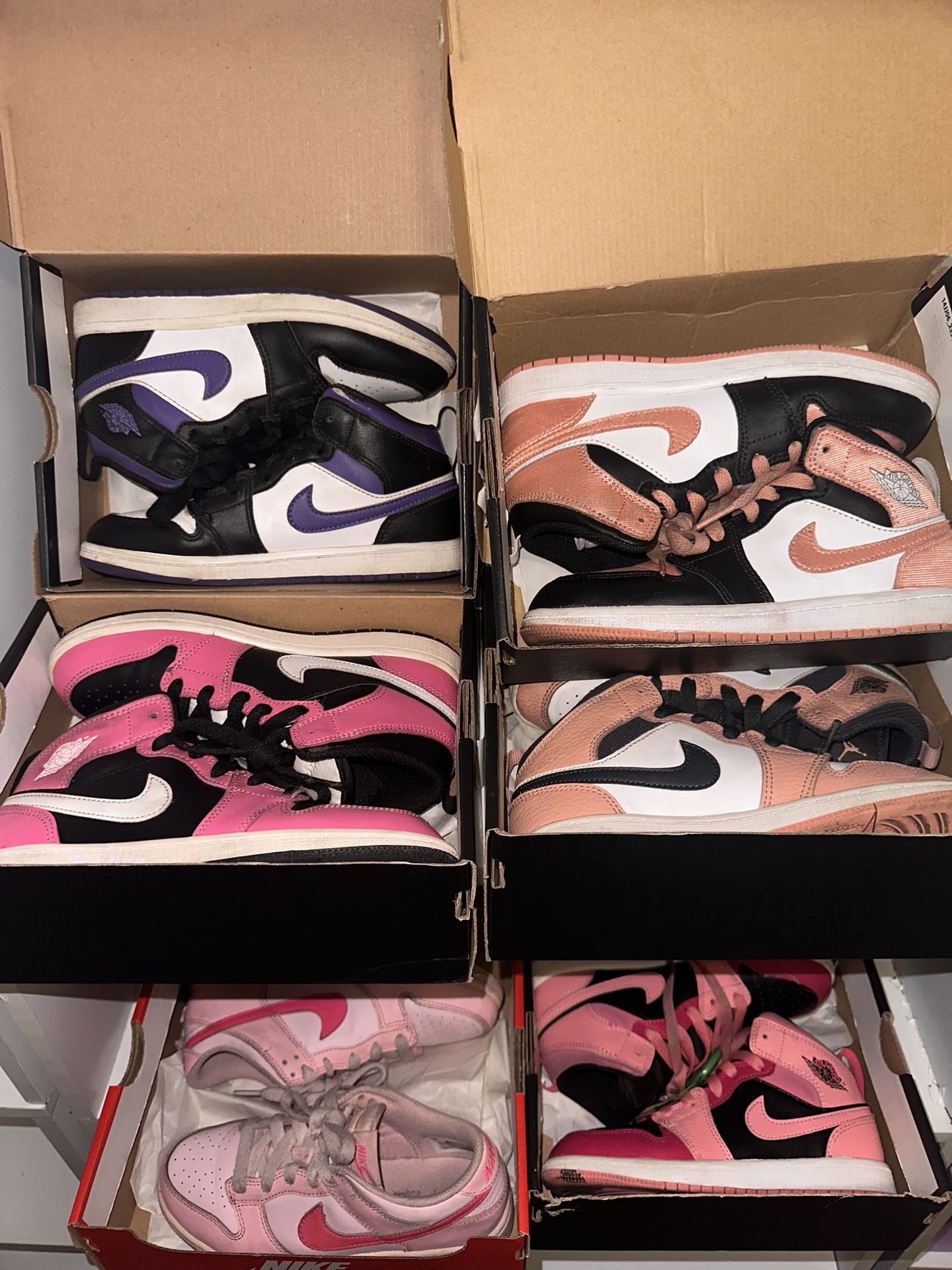 Jordan & Nike Youth Girl Shoe Bundle