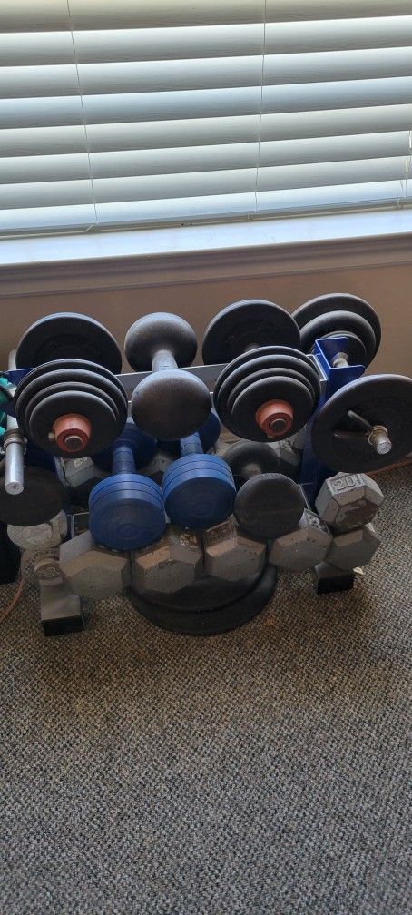 Misc Weight Set With Rack