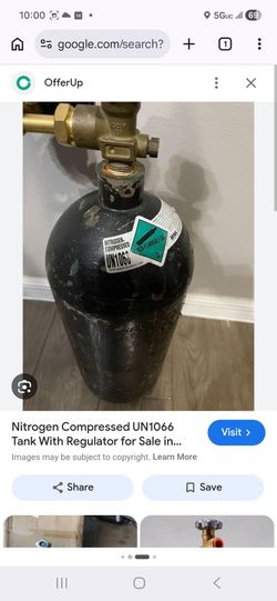 1 nitrogen tank with regulator