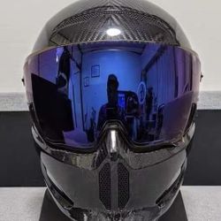 Black Motorcycle Helmet 