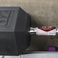 Massive 70 POUND HEX COATED DUMBBELL  Brand New